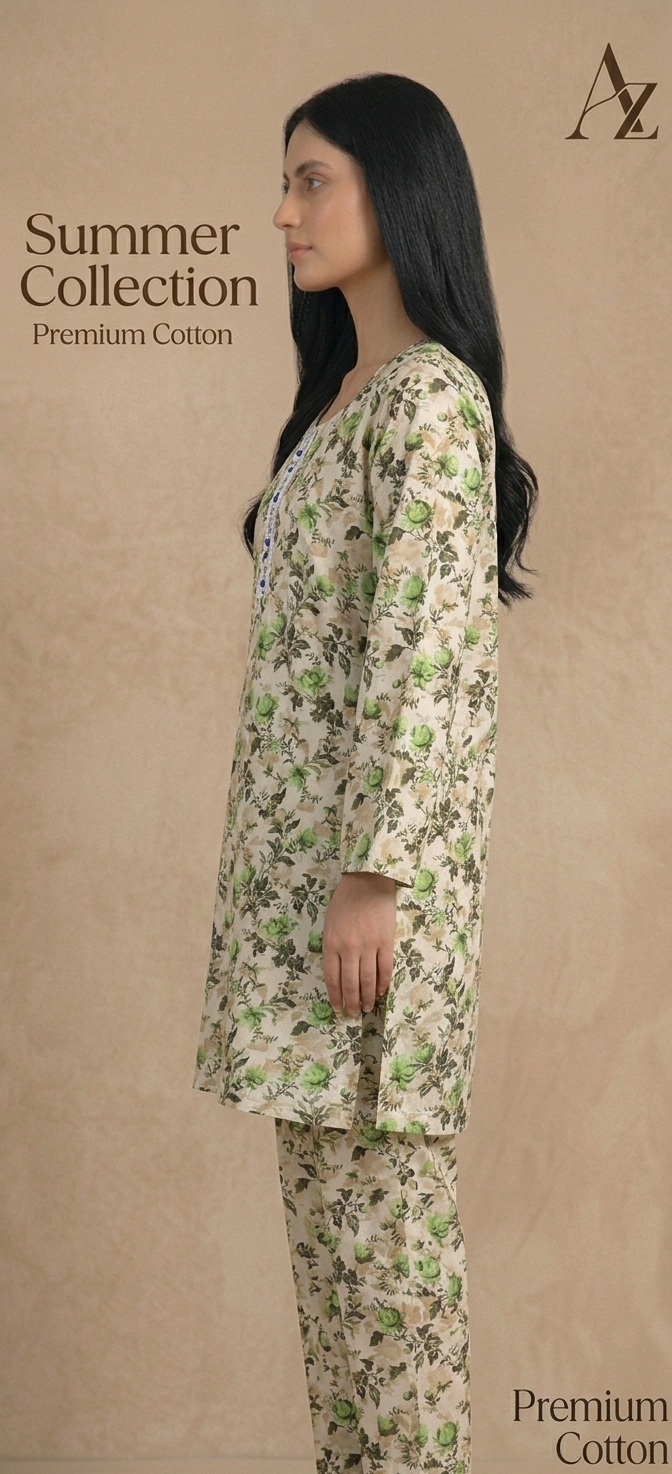 Summer Cotton 2PC Sticthed - Pairs Of 5 Suits