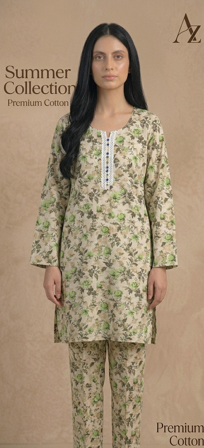 Summer Cotton 2PC Sticthed - Pairs Of 5 Suits